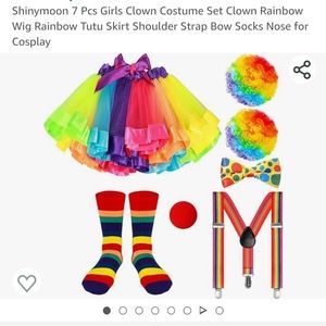 Rainbow clown set